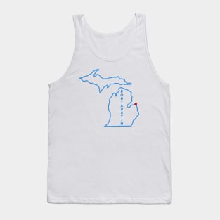 Port Austin MI Love (Blue) Tank Top